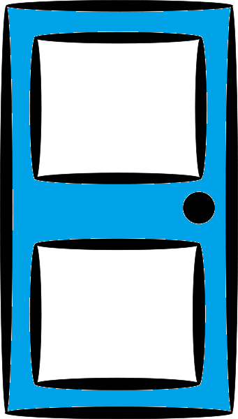 341x600 Door Clipart Blue Door