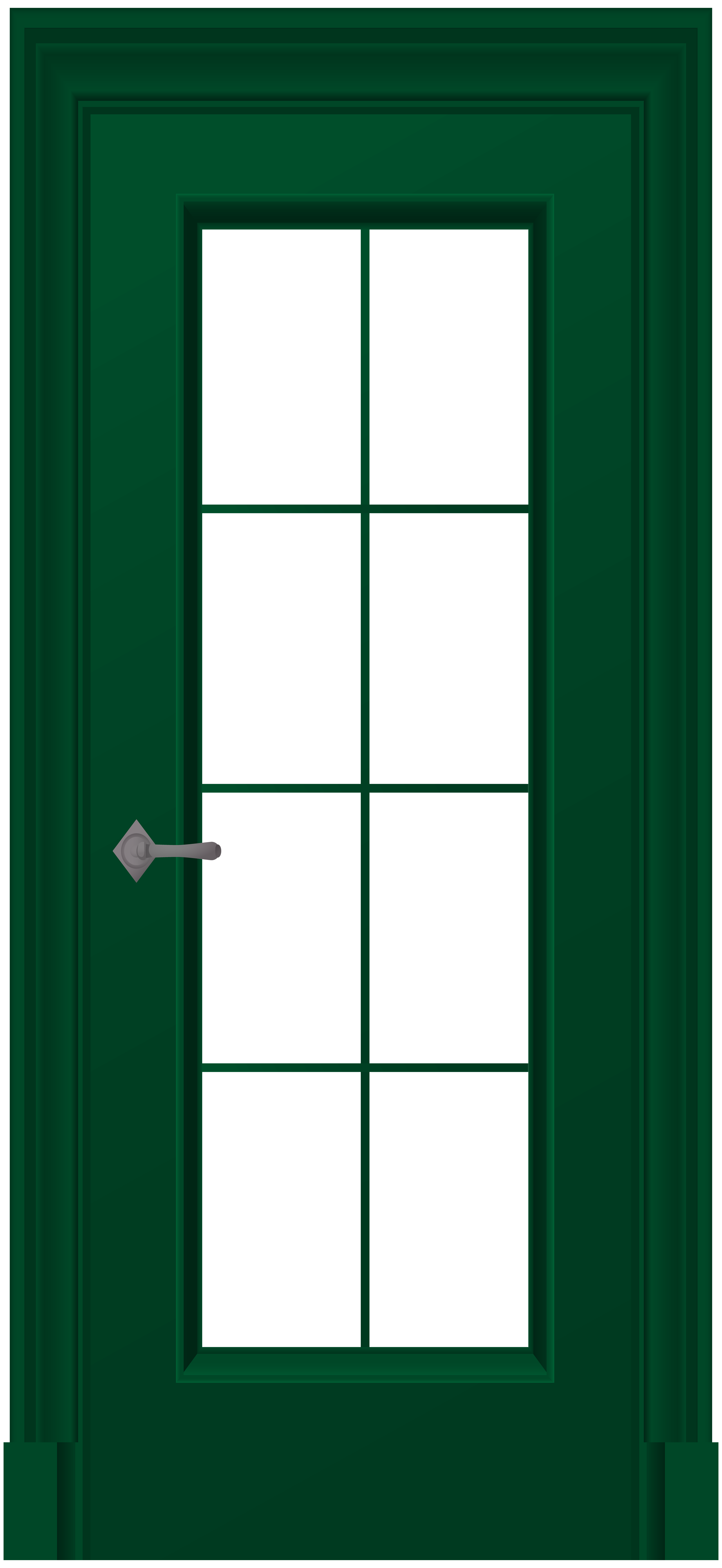 3685x8000 Green Door Png Clip Art