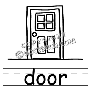 300x300 Clip Art Basic Words Door Clipart Panda