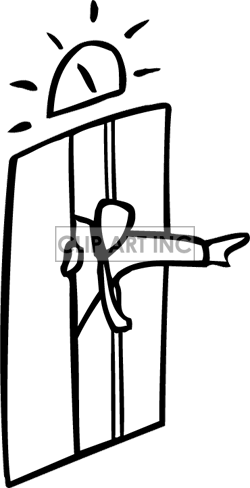 250x488 Black And White Elevator Clipart