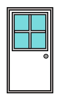 250x418 Door Clipart Cartoon