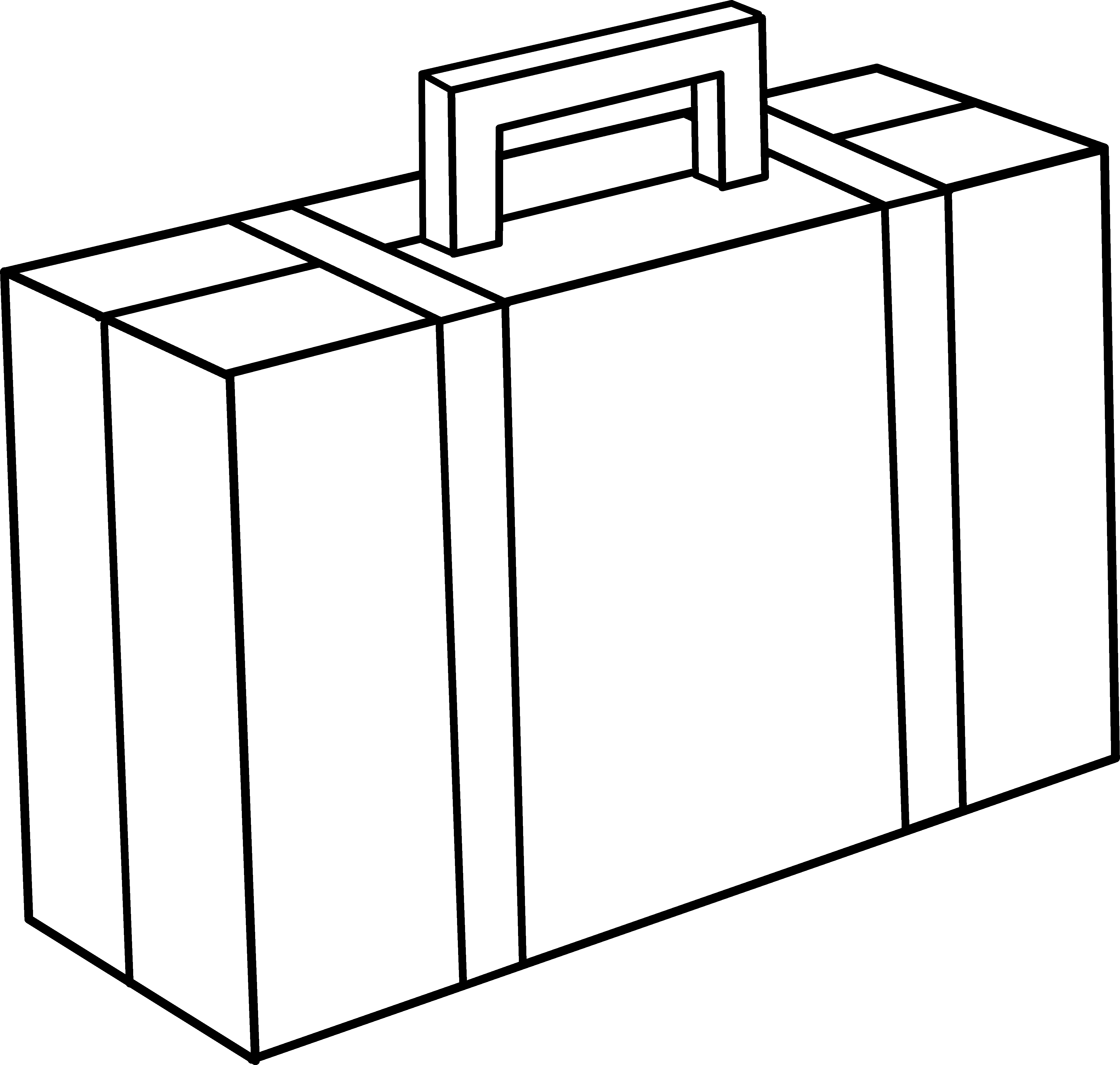 4205x3998 Briefcase Line Art