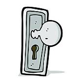170x170 Clip Art Of Cartoon Door Knob K17743406