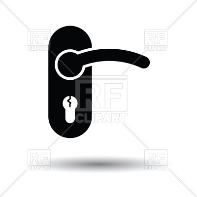 400x400 Door Handle Icon Royalty Free Vector Clip Art Image