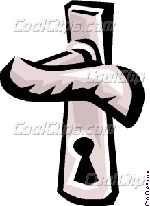 219x300 Door Knob Vector Clip Art