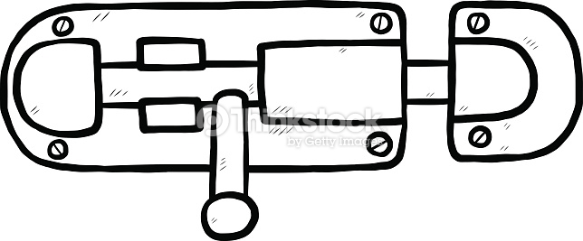 644x267 Door Latch Clipart