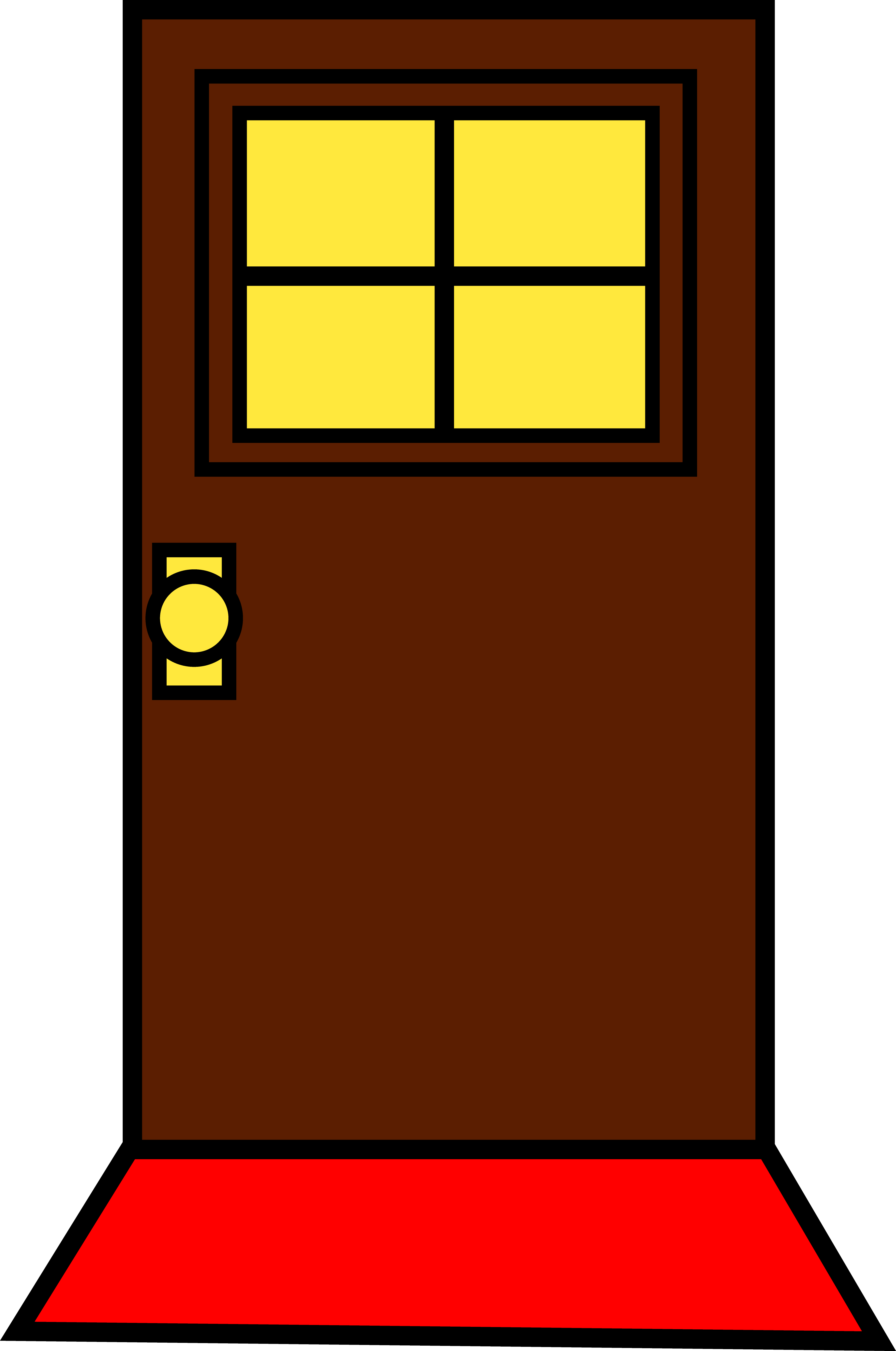 3856x5811 Cartoon Door Cliparts