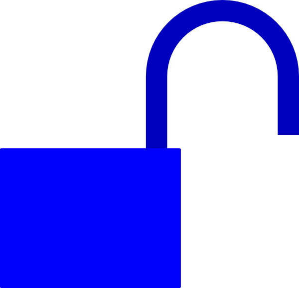 600x579 Open Lock Clip Art