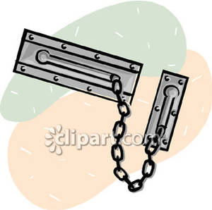 300x298 Silver Door Chain Lock