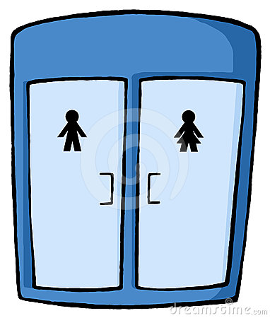 382x450 Open Door Clipart Toilet Door