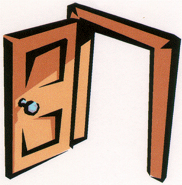 376x381 Open Door Clipart 2