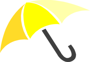299x207 Yellow Umbrella Clip Art