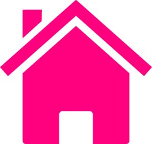 298x282 Pink House Clip Art