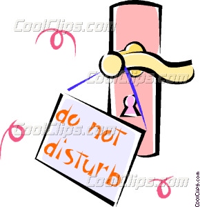 290x300 Do Not Disturb Sign Vector Clip Art