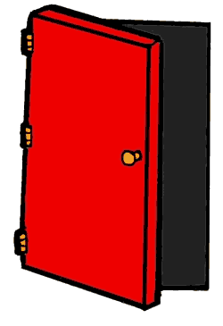 250x365 Doorway Clipart Red Door