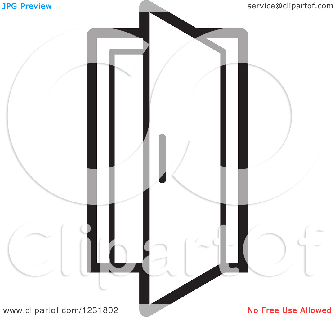 1080x1024 Clipart Door Black And White