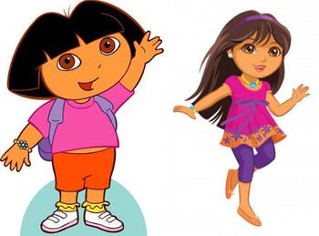 350x259 My Gosh Dora The Explorer Is Arrested Clipart Image