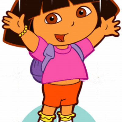 400x400 Hello! Clipart Dora