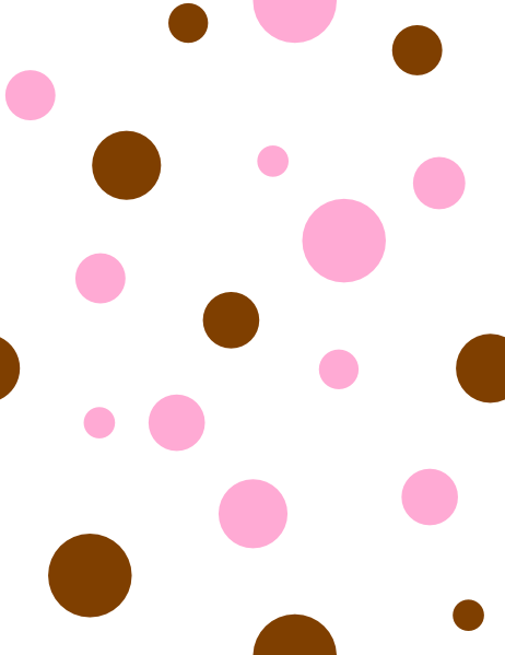 462x599 Brown Amp Pink Polka Dots Clip Art