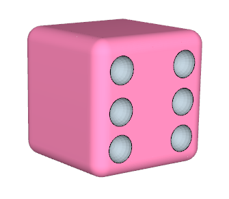 335x290 How To Draw A Dice With Round Corners And Inward Hemispheres As