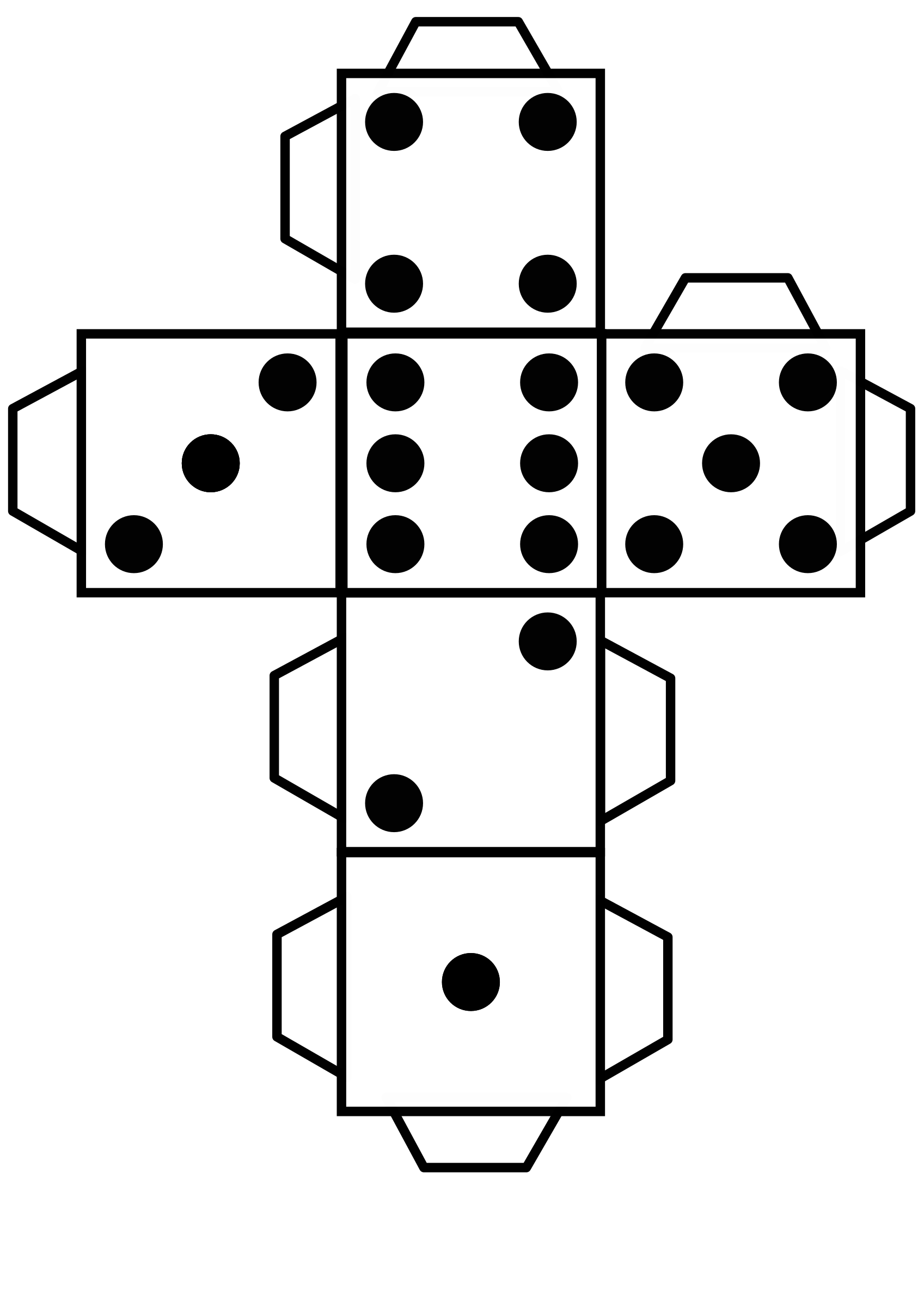 1697x2400 Printable Die Dice By @snifty, A Template For Printing Out Dice
