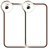 170x170 Clip Art Of Brown Text Box For Any Text With Cup Of Coffee