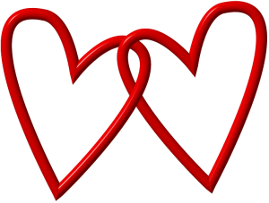300x227 Red Double Heart Clip Art