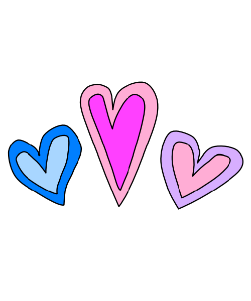 500x600 Double Hearts Fourtwinsisters