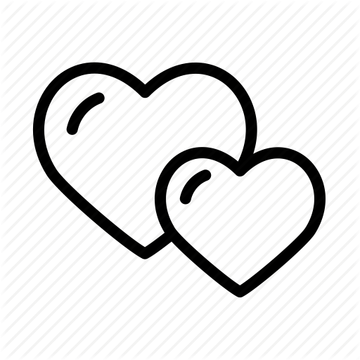 512x512 Double Hearts, Hearts, Love, Marriage, Romance, Wedding Icon