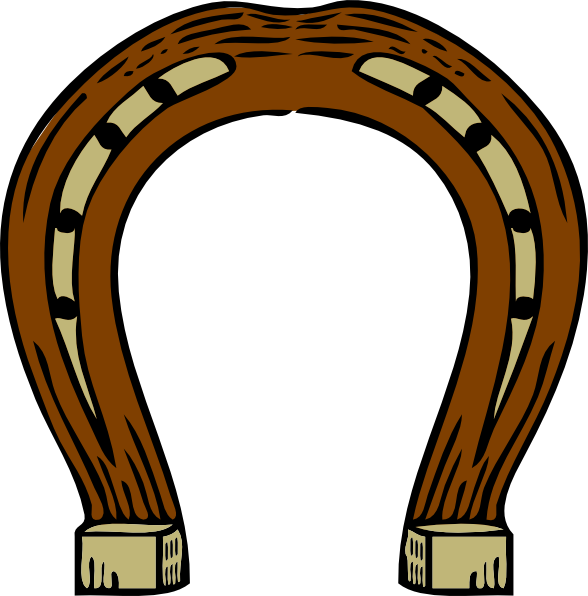 588x596 Horseshoe Clip Art