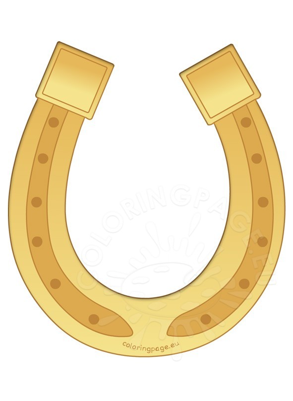 591x808 Horseshoe Clipart Gold Horseshoe