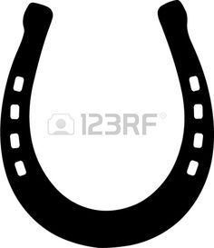 236x273 Clipart Illustration Of A Black Lucky Horse Shoe Clip Art Crafts