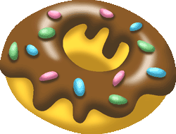 250x190 Donut Clipart