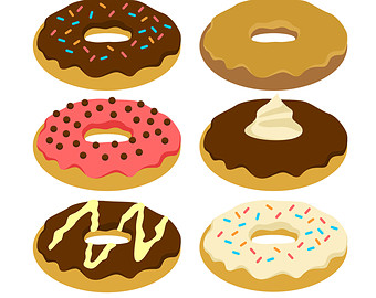 340x270 Doughnut Clipart Dozen Donuts