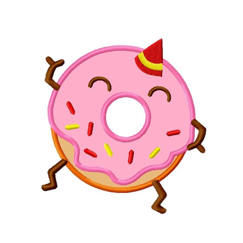 800x800 Birthday Clipart Donut