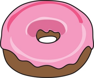 300x248 Doughnut Clipart