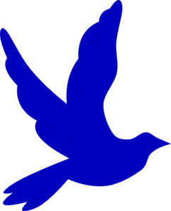 241x297 Blue Dove Clip Art