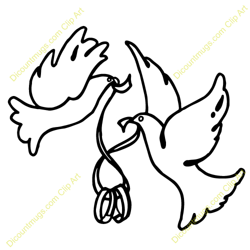 500x500 Dove Clipart Ring Clip Art