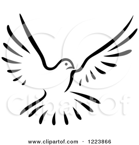 450x470 Flying Doves Clipart