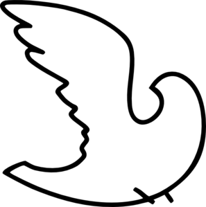 297x299 White Dove Clip Art