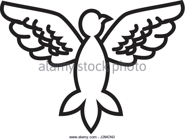 640x484 Dove Bird Outline Vector Symbol Stock Photos Amp Dove Bird Outline