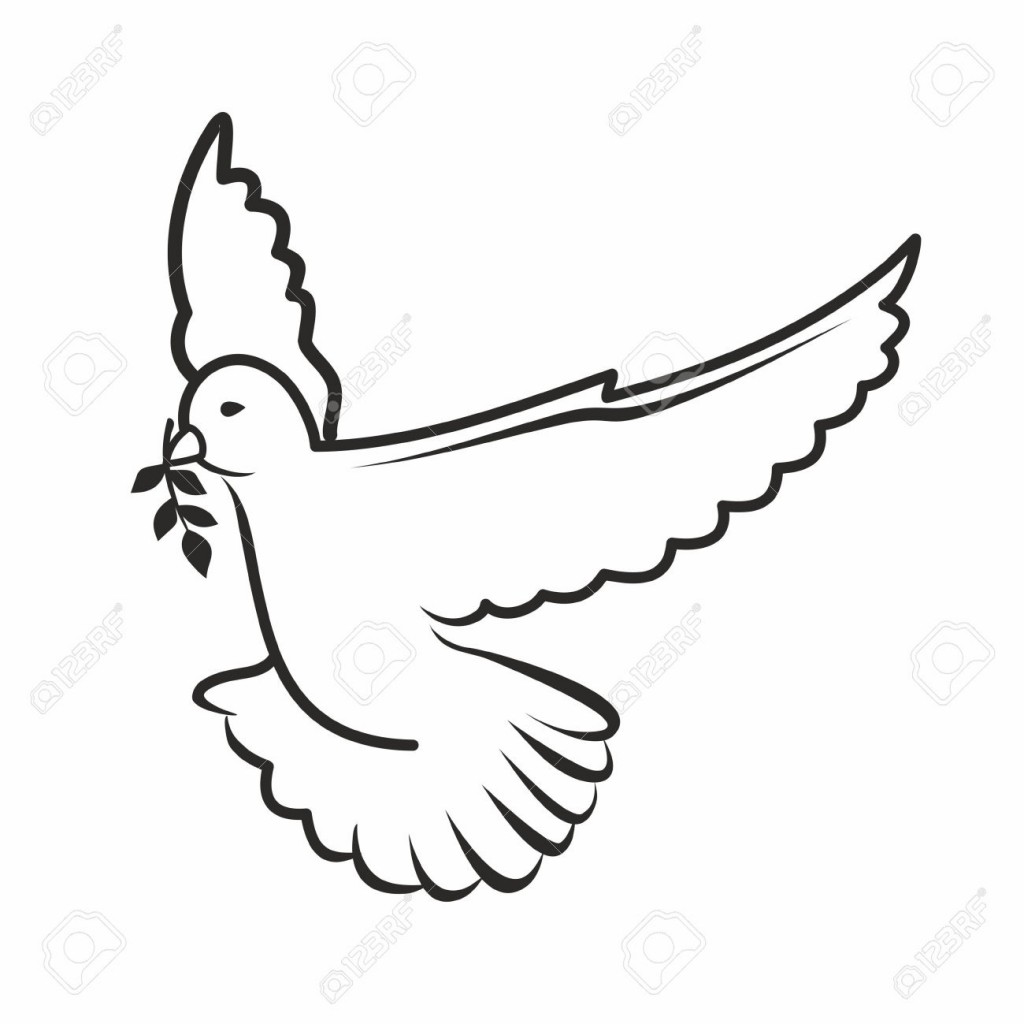 1024x1024 Dove Clipart Dove Outline