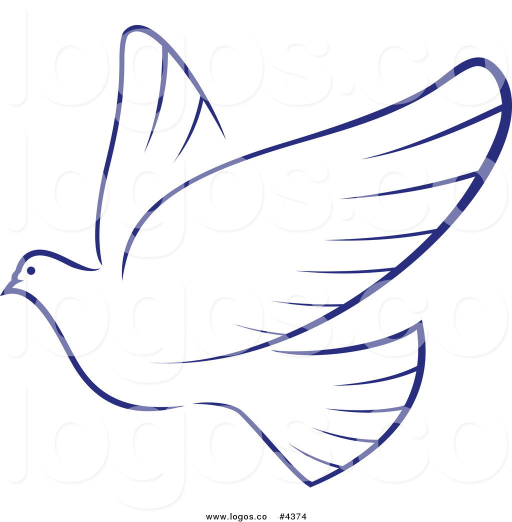 1024x1044 Royalty Free Blue And White Dove Logo By Vector Tradition Sm
