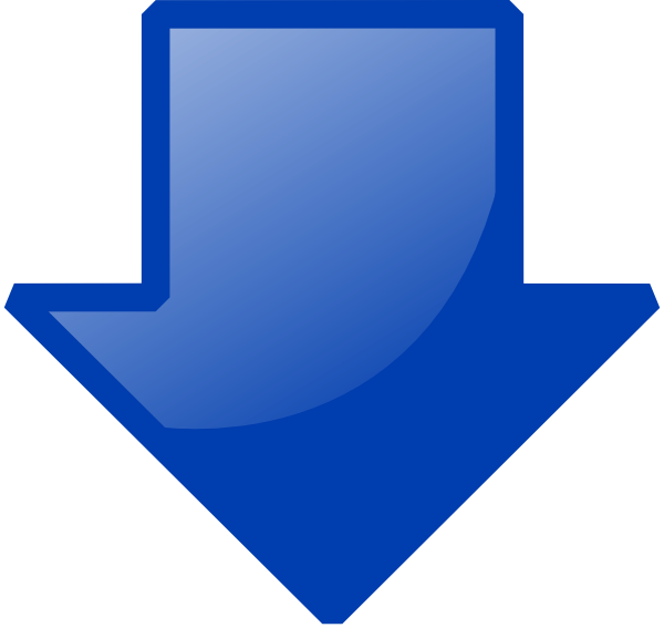 600x567 Blue Down Arrow Clip Art