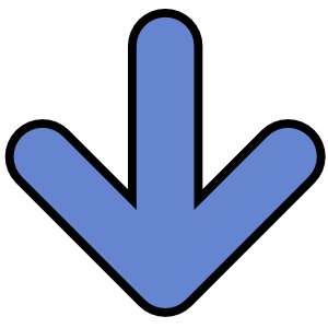 300x300 Clipart Blue Down Arrow Clipartfest 2