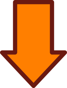 228x300 Orange Arrow Clip Art