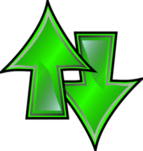 282x298 Up And Down Arrows Clip Art