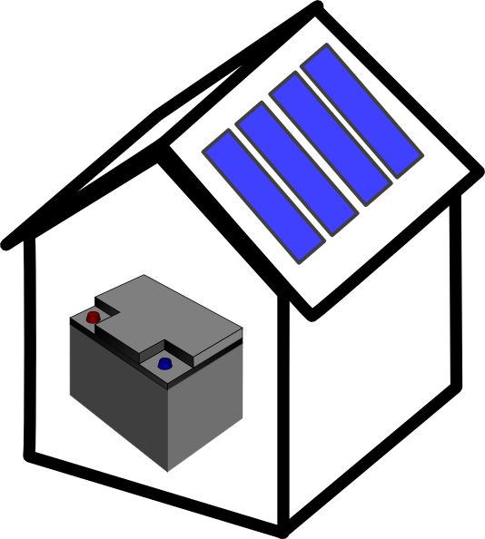 534x594 House Solar Battery Clip Art