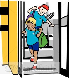 236x265 Boy Going Down Stairs Clipart La Casa Story