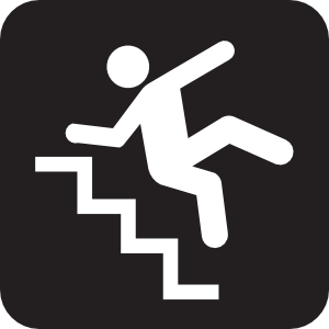 300x300 Fall Down Stairs Clip Art